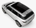 Land Rover Range Rover Evoque HSE 5-door with HQ interior 2018 3d model top view