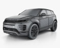Land Rover Range Rover Evoque R-Dynamic First Edition 2022 3D模型 wire render