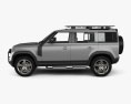 Land Rover Defender 110 Explorer Pack 2022 3D模型 侧视图