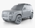 Land Rover Defender 110 Explorer Pack 2022 3d model clay render