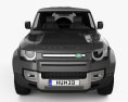 Land Rover Defender 90 hardtop 2022 3D模型 正面图