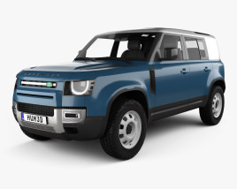 Land Rover Defender 110 hardtop 2022 3D模型