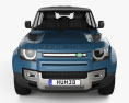 Land Rover Defender 110 hardtop 2022 3D模型 正面图