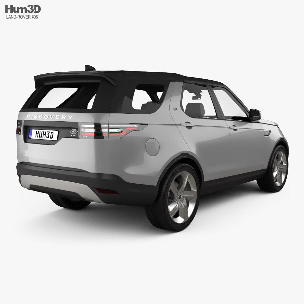 Land Rover Discovery P360 R-Dynamic 2022 3D模型 后视图
