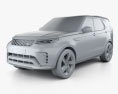Land Rover Discovery P360 R-Dynamic 2022 3D模型 clay render