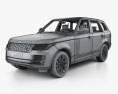 Land Rover Range Rover Autobiography with HQ interior 2021 3d model wire render