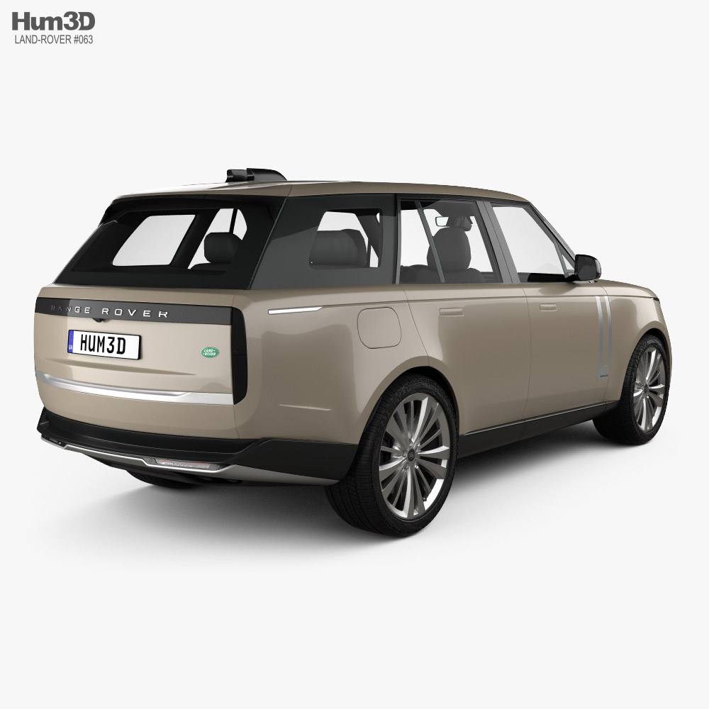Land Rover Range Rover Autobiography 2022 3d model back view
