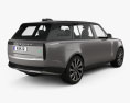Land Rover Range Rover LWB Autobiography 2022 3d model back view