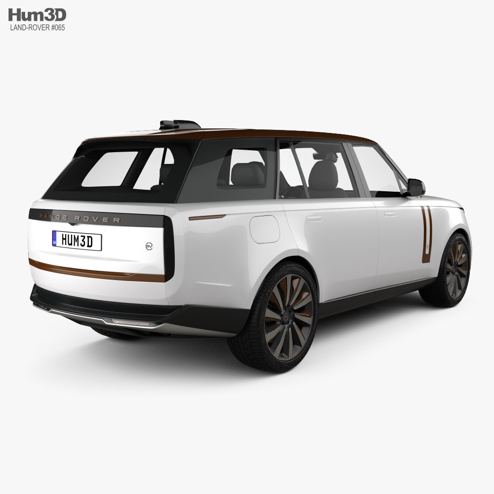 Land Rover Range Rover LWB SV Serenity 2022 3D模型 后视图