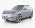 Land Rover Range Rover P510e 2022 3D模型 clay render