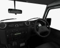 Land Rover Defender 110 PickUp with HQ interior 2011 3d model dashboard