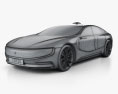 LeEco LeSee 2020 3Dモデル wire render