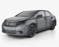 Lexus HS 2011 3d model wire render