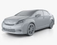 Lexus HS 2011 3d model clay render