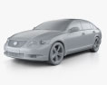 Lexus GS (S190) 2013 3d model clay render
