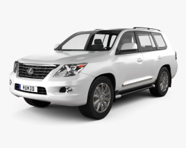 3D model of Lexus LX 570 (J200) 2012