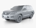 Lexus LX 570 (J200) 2012 3d model clay render