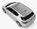 Lexus CT 200h 2013 3D模型 顶视图
