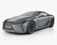 Lexus LF-LC 2015 3d model wire render