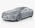 Lexus LF-LC 2015 3d model clay render