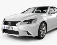 Lexus GS F Sport ハイブリッ (L10) 2015 3Dモデル