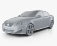 Lexus IS (XE20) 2015 3d model clay render