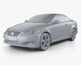 Lexus IS C (XE20) 2013 3d model clay render