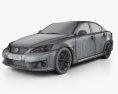 Lexus IS F (XE20) 2013 3D-Modell wire render