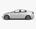Lexus IS F (XE20) 2013 3d model side view