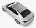 Lexus IS F (XE20) 2013 3d model top view