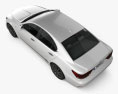 Lexus LS F sport (XF40) 2015 3D模型 顶视图