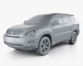 Lexus RX (XU30) 2009 3d model clay render