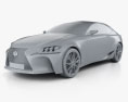 Lexus LF-CC 2015 3d model clay render