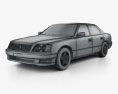 Lexus LS (XF20) 1997 3D 모델  wire render