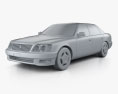 Lexus LS (XF20) 1997 3D 모델  clay render