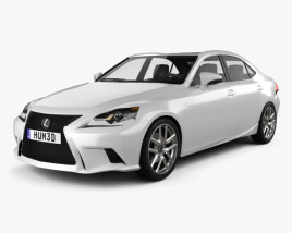 3D model of Lexus IS F Sport (XE30) 2016