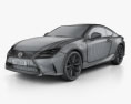 Lexus RC 2017 3d model wire render
