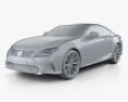 Lexus RC 2017 3d model clay render