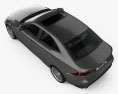 Lexus IS (XE30) 2016 3d model top view