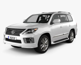 3D model of Lexus LX Sport 2015