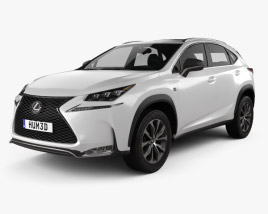 3D model of Lexus NX F Sport 2017