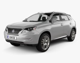 Lexus RX hybrid 2014 3D model