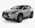 Lexus NX hybrid 2017 3d model