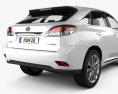 Lexus RX F sport hybrid 2015 3d model