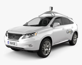3D model of Lexus RX Google Self-driving 2015