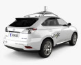 Lexus RX Google Self-driving 2015 3D модель back view