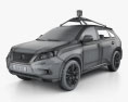 Lexus RX Google Self-driving 2015 3D модель wire render