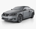 Lexus IS (XE20) with HQ interior 2013 3d model wire render