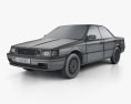 Lexus ES 1991 3d model wire render