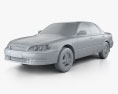 Lexus ES 1996 3d model clay render